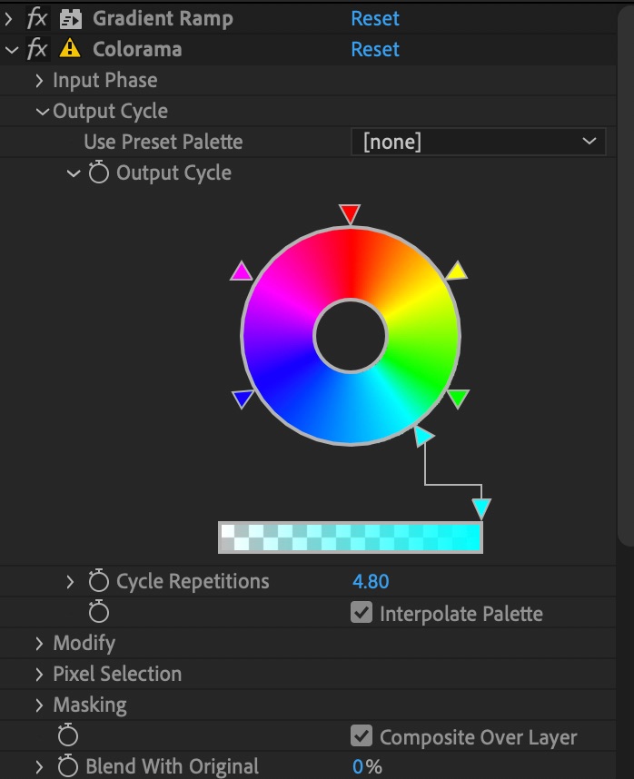 AfterEffects】虹を標準エフェクトで簡単に作る方法！アーチ状にする 