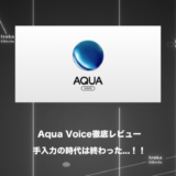 【レビュー】音声入力ソフトAqua Voiceがすごい。手入力の時代は終わった【メリット・デメリット】